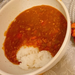 オートミールDe〜キーマカレー